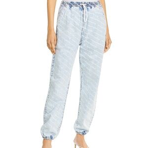 Alexander Wang Logo Denim Jogger Size M